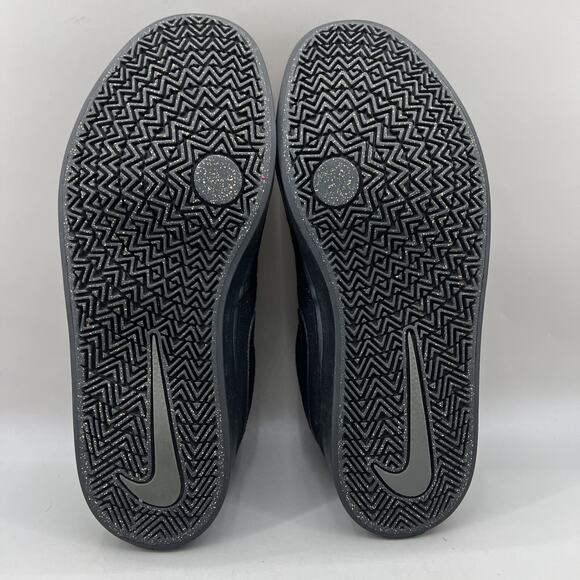 Nike Sb Check Solarsoft Skateboarding Sneakers Women‎ Size 10 Black Canvas Shoes - Picture 7 of 8